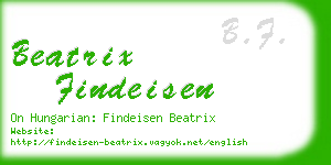 beatrix findeisen business card
